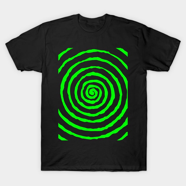 Green Spiral T-Shirt by RavenWake